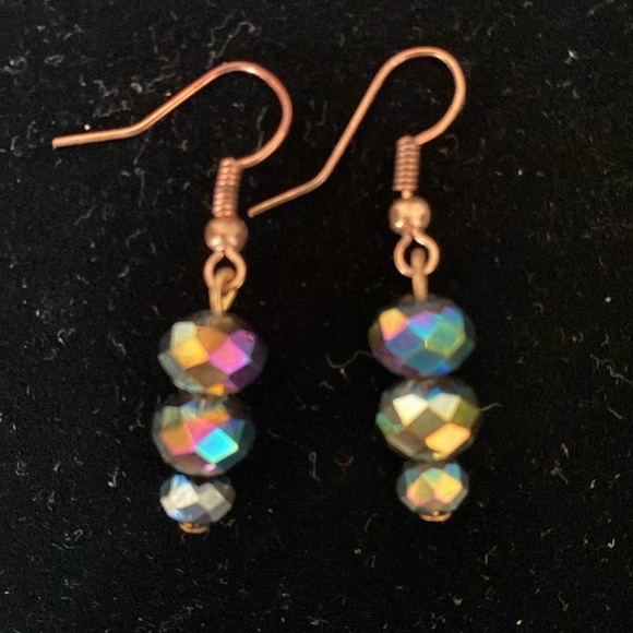 MEXICAN HANDCRAFTED JEWELRY SET FLORAL PALM LEAF MULTICOLOR NECKLACE & EARRINGS - Picture 6 of 17